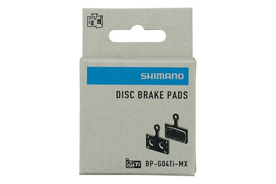 Pastillas de freno Shimano G04Ti-MX y muelle con pasador de aletas