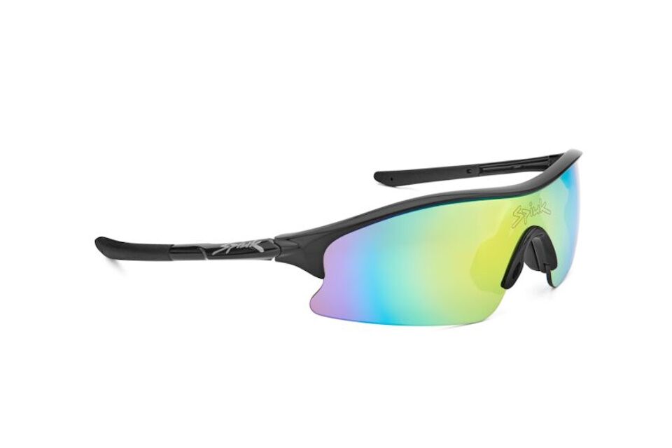 Gafas infantiles Spiuk FRISBEE blanco negro espejo verde con pantalla inastillable
