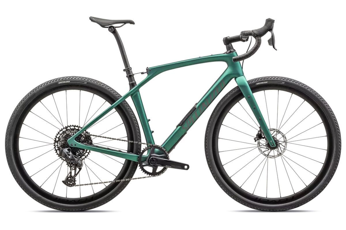 Specialized Diverge STR Expert 2024, bicicleta gravel carbono con suspensión Future Shock, grupo electrónico SRAM Rival/GX Eagle AXS, oportunidad modelo actual.