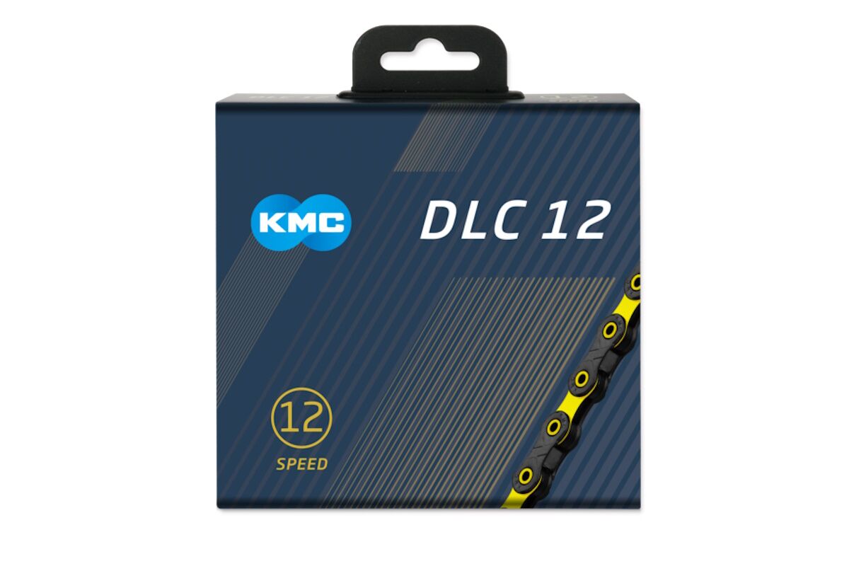 Cadena KMC DLC 12V NEGRO/AMARILLO 126P - Imagen 2