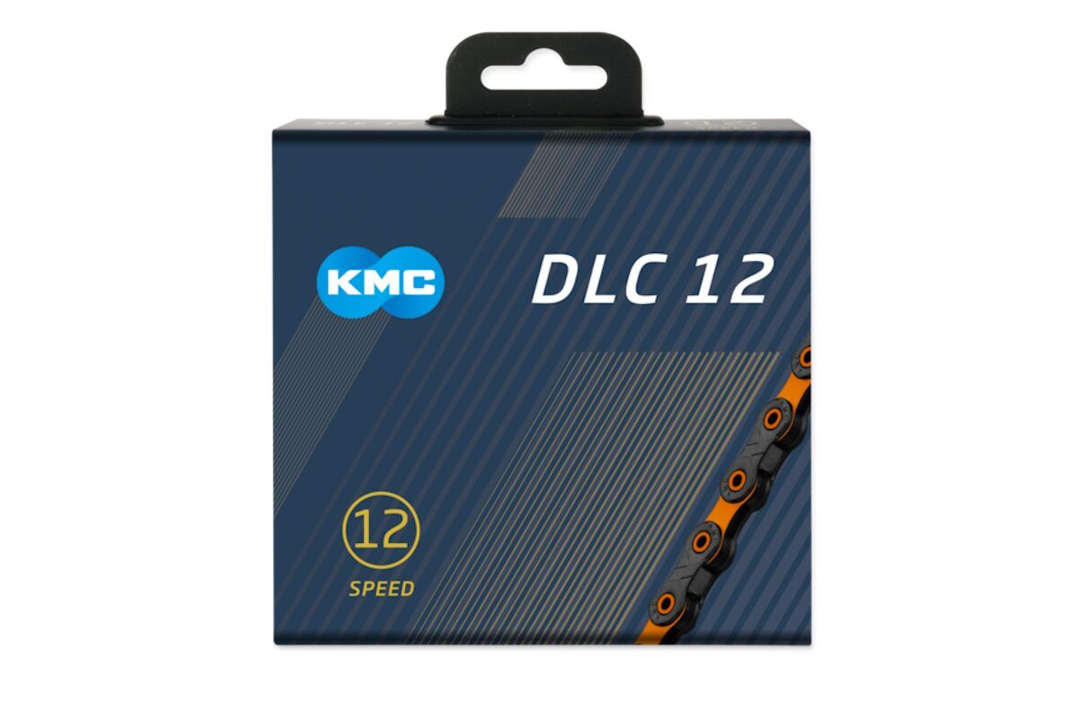 Cadena KMC DLC 12V NEGRO/NARANJA126P - Imagen 2