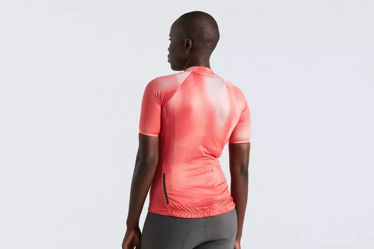 Maillot manga corta SPECIALIZED - SL AIR DISTORTION WMN - VIVID CORAL - Imagen 4