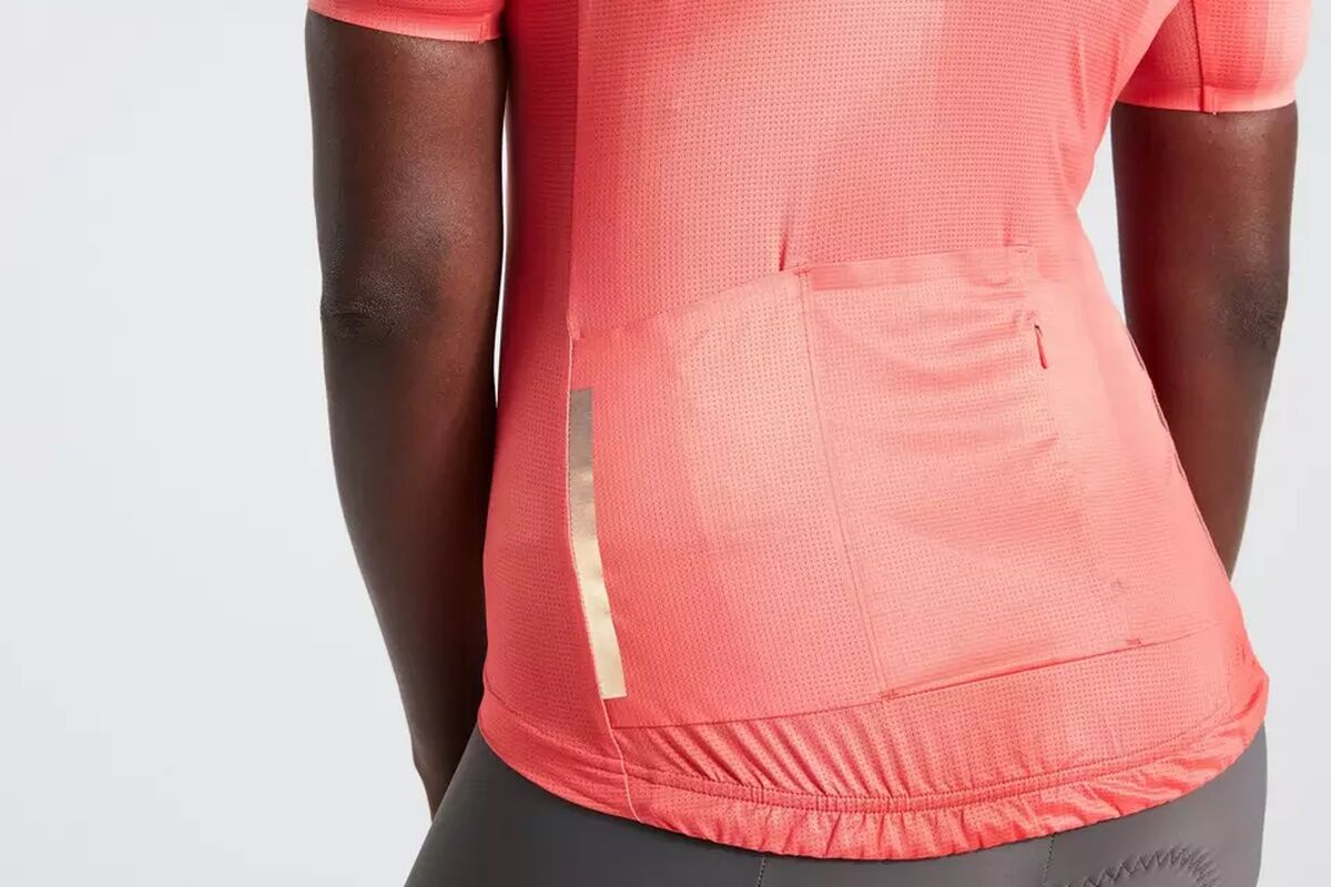 Maillot manga corta SPECIALIZED - SL AIR DISTORTION WMN - VIVID CORAL - Imagen 5