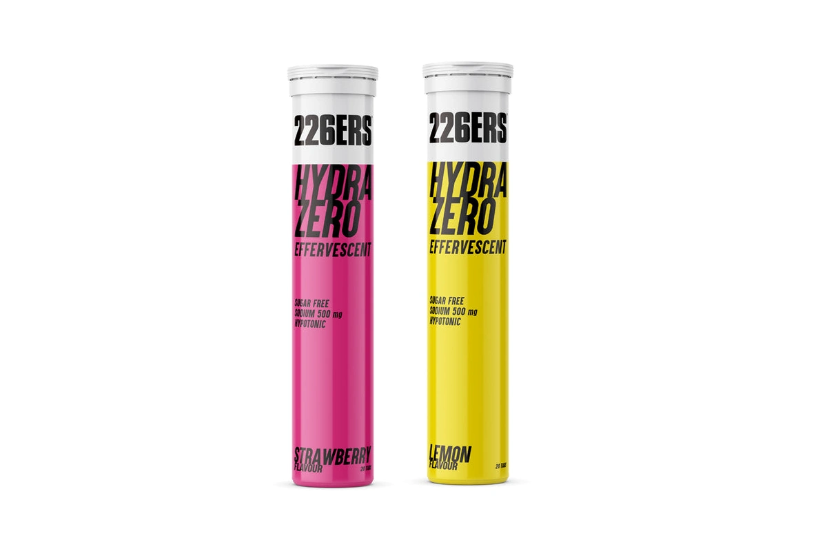 Tabletas efervescentes 226ERS con sodio, potasio y magnesio, sin calorías. Limón o Fresa