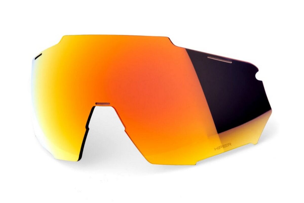 Lentes Gafas ciclismo 100% - RACETRAP®- Hiper Red Multilayer Mirror Lens