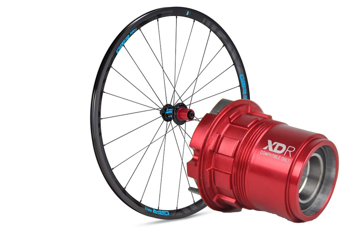 Rueda trasera aluminio carretera GTR RR17 Azul V/Brake Sram XDR