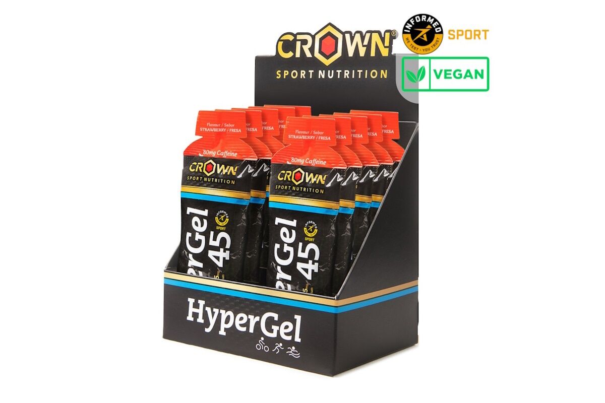 Gel CROWN - HyperGel 45 - FRESA con CAFEINA - Imagen 3