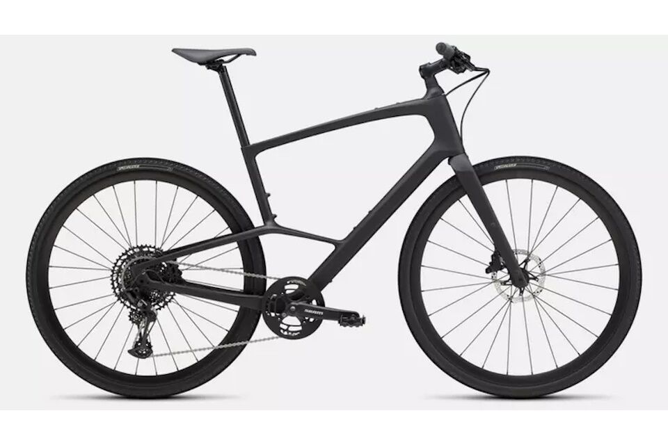 "Cuadro FACT 9r Carbono + suspensión Future Shock 1.5 + transmisión SRAM Eagle 12v. Peso 10.47kg. ¡Domina asfalto y gravel con tecnología pro!"