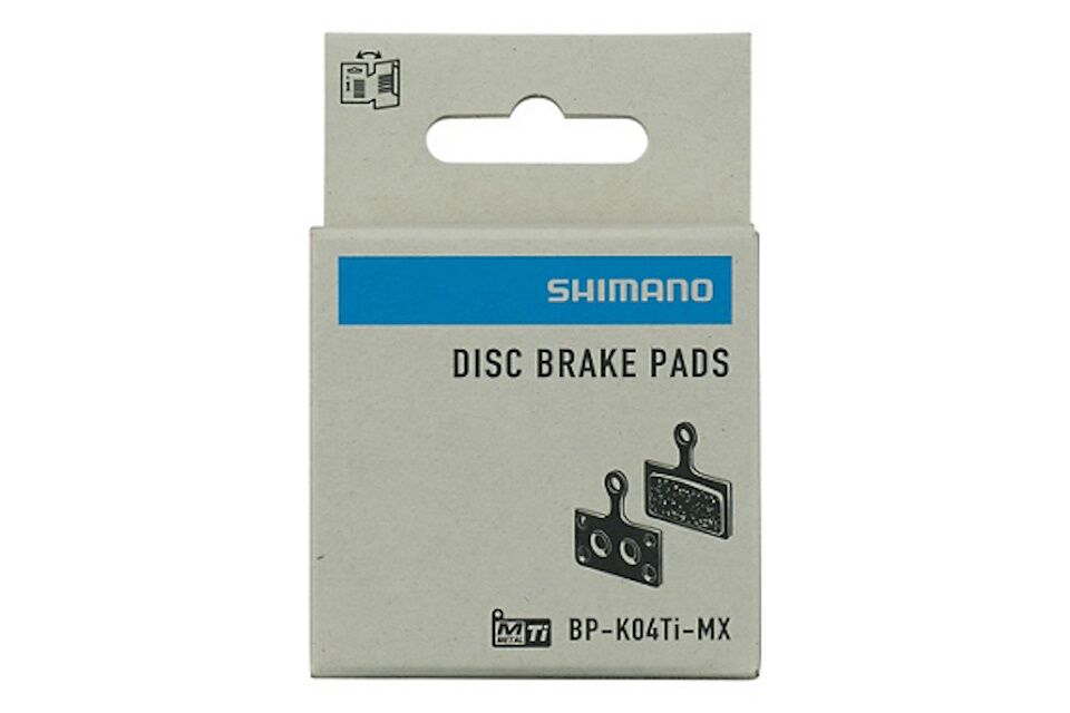 Pastillas de freno de Titanio Shimano K04Ti-MX y muelle