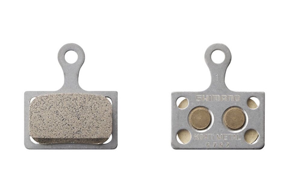 Pastillas de freno de Titanio Shimano K04Ti-MX y muelle - Imagen 2