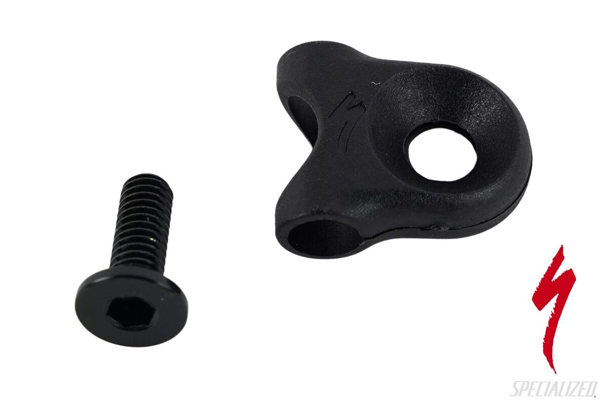 Guía de cable atornillable Specialized S206500009 para manguera de freno de 5 mm, compatible con bicicletas de carretera y montaña, incluye perno de montaje.