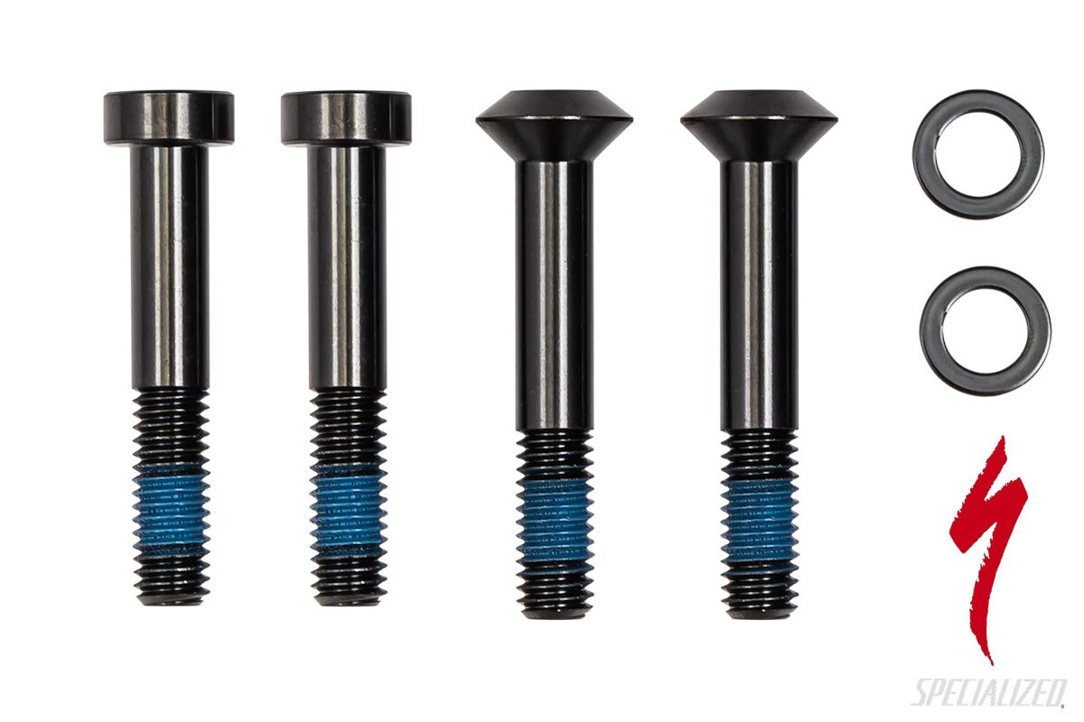 Kit de hardware de montaje de amortiguador trasero Specialized S220500014 para Epic WC 2023, incluye pernos de titanio y arandelas de acero