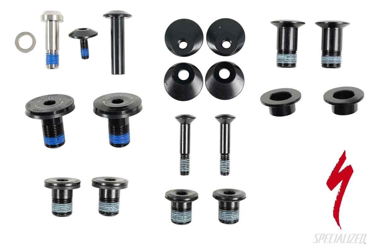 Kit de pernos de pivote de suspensión Specialized original para Turbo Levo 4 MY25/MY26, incluye espaciadores de pivote principal, referencia S240500010.