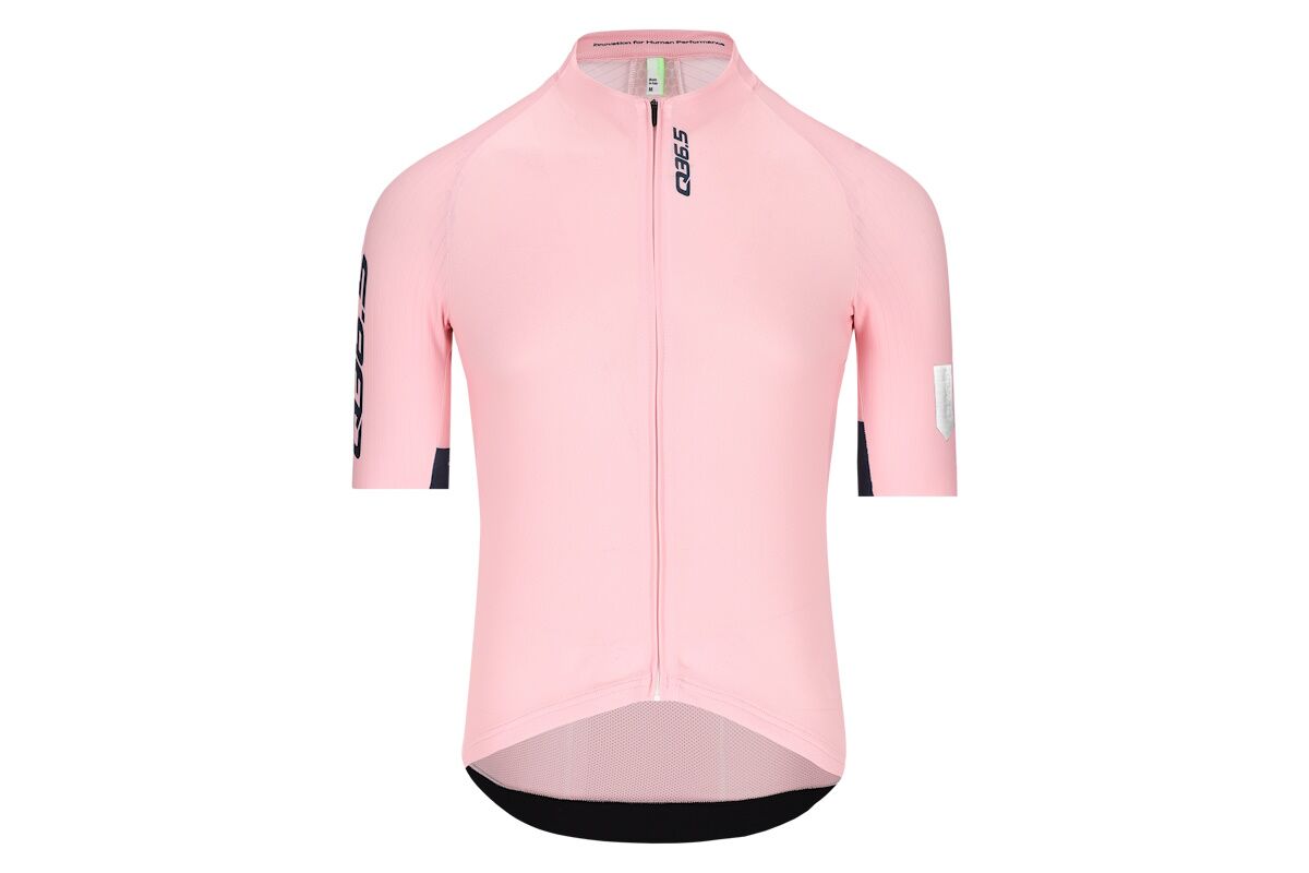Maillot Q36.5 Gregarius Pro Signature para hombre, corte raglán aerodinámico, panel frontal transpirable y espalda de malla tipo panel de abeja, ideal para ciclismo en jornadas calurosas con estilo y exclusividad.