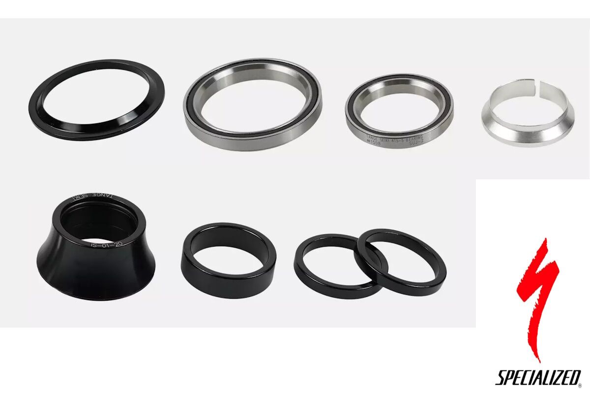 Juego de dirección integrado completo Specialized S122500009 original 2024, rodamientos de precisión, aleación, compatible CruX y Allez 2012, distribuidor oficial.