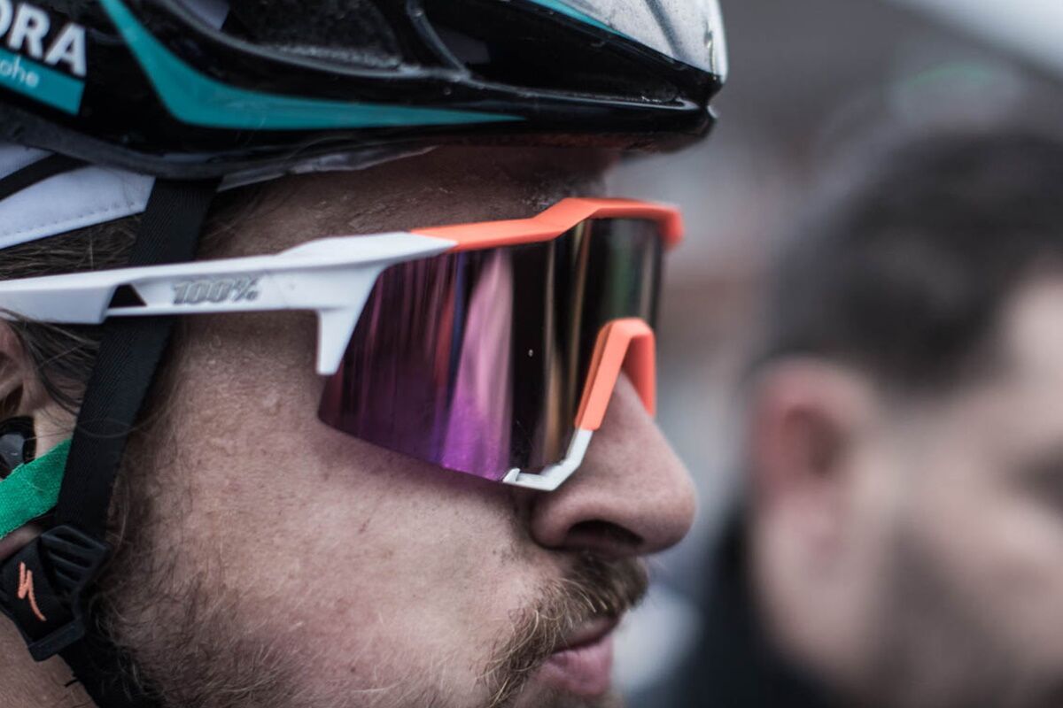 Gafas ciclismo 100% - SPEEDCRAFT® - Soft Tact Coral - Black Mirror Lens - Imagen 4