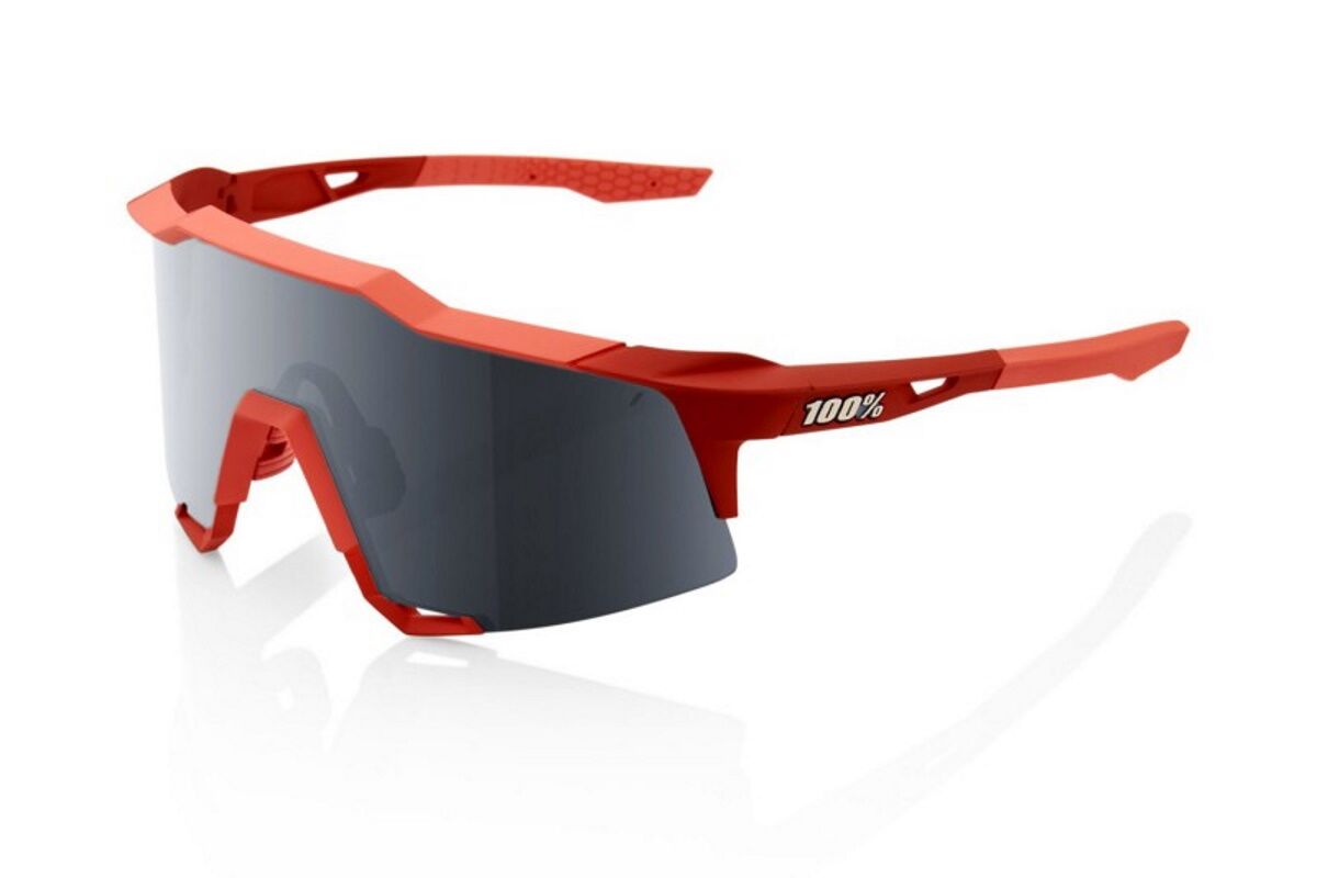 Gafas ciclismo 100% - SPEEDCRAFT® - Soft Tact Coral - Black Mirror Lens
