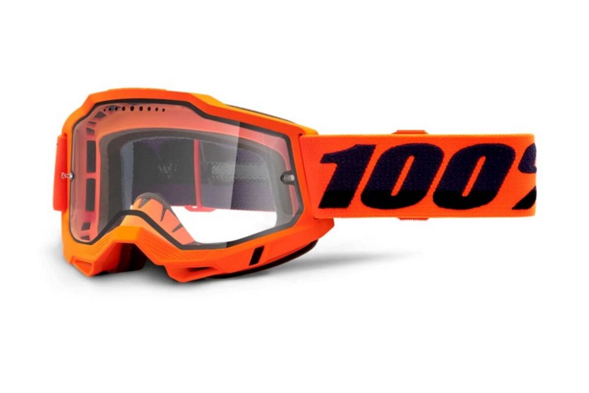 Gafas máscara 100% - ACCURI 2® Goggle - Enduro - Orange - Clear Dual Lens