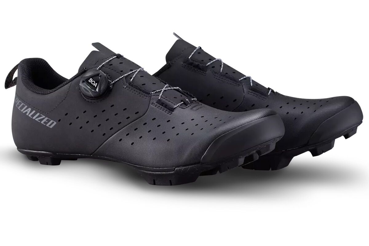 Recon 1.0 color negro: zapatillas MTB/Gravel con Body Geometry (hasta 7 W), STRIDE toe-flex para caminar y pedalear, BOA L6 Dyneema y suela SlipNot