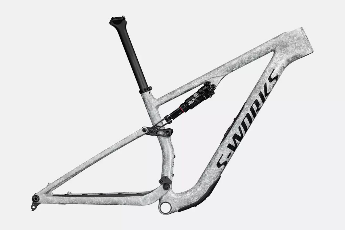 Cuadro Specialized S-Works Epic 8 2026 en carbono FACT 12m, 120 mm, color negro, con integración SWAT 4.0 y amortiguador RockShox SIDLuxe ULTIMATE, ideal para montaje de bicicleta XC de competición.