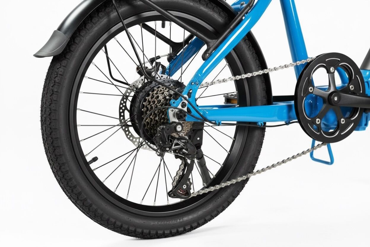 Ebike plegable 20” JL‑Wenti aluminio motor 250W freno disco - Imagen 4