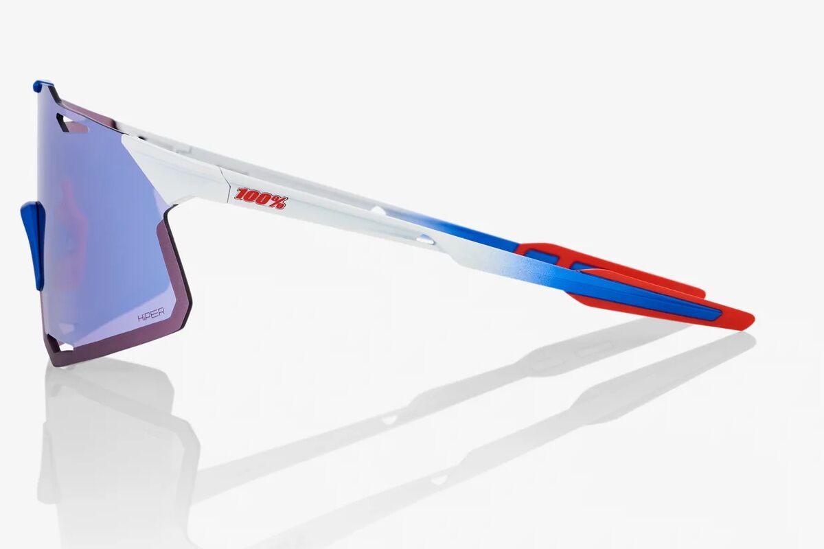 Gafas ciclismo 100% - HYPERCRAFT®- TotalEnergies Team Matte White / Metallic Blue - Imagen 2