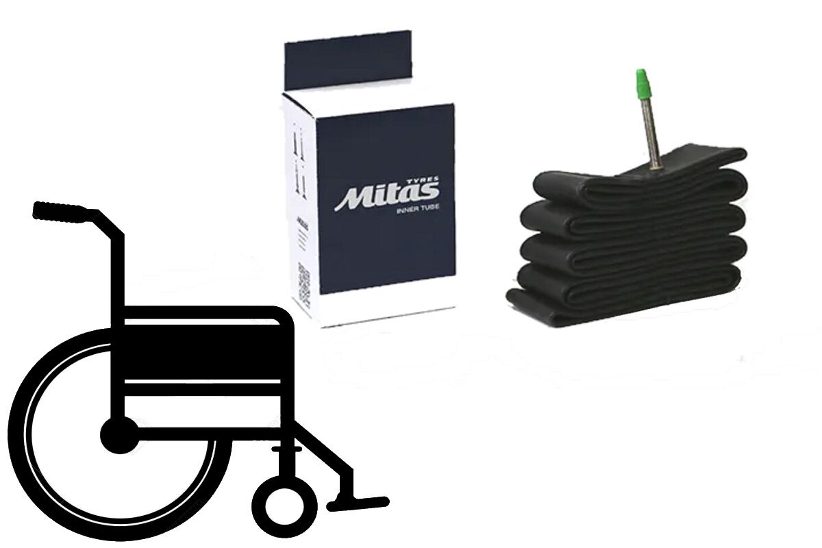 Cámara de aire silla de ruedas MITAS 24" x 1 x 1 3/8 AV40mm