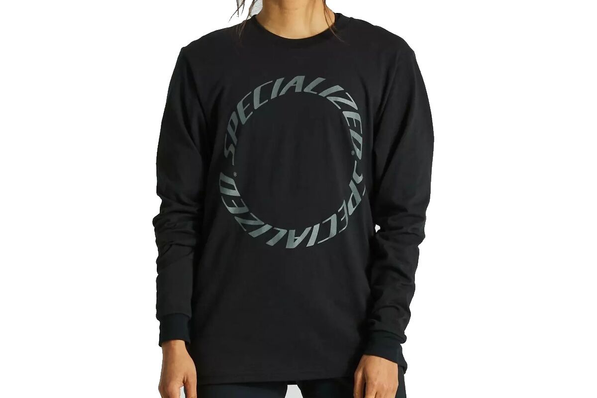 Specialized Twisted Manga Larga Unisex 2023, algodón premium y ajuste semi holgado