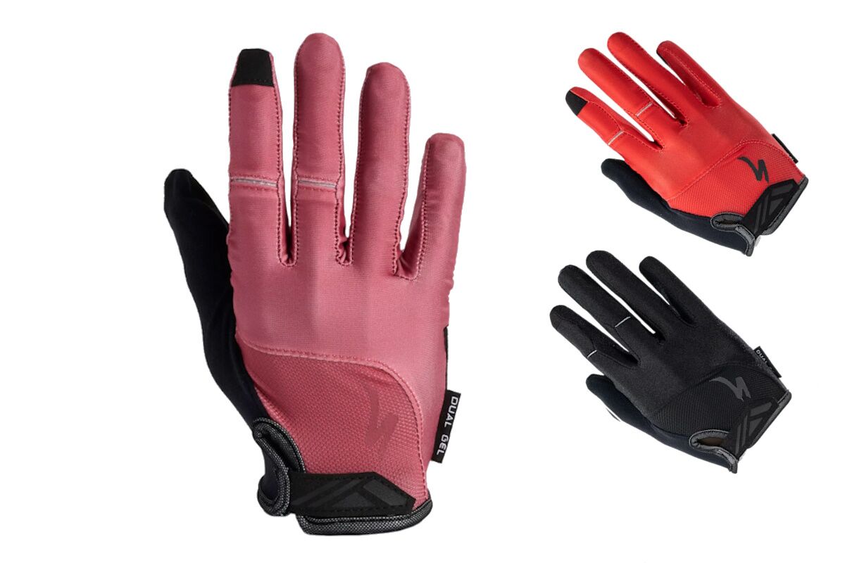 specialized body geometry dual-gel mujer 2025 guantes dedos largos gel y diseño transpirable