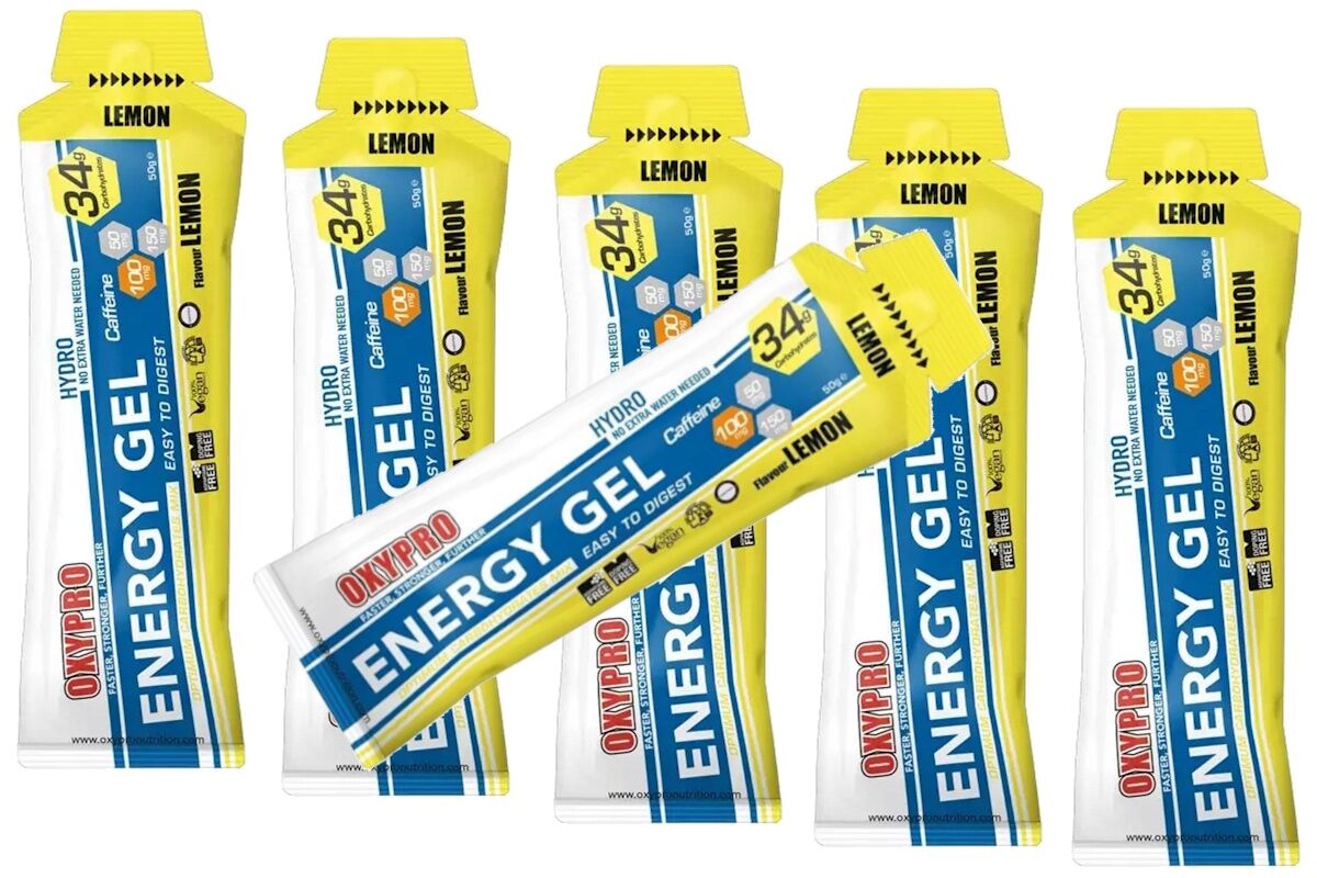 Gel energetico OXIPRO - ENERGY Gel líquido - LIMÓN 100mg CAFEINA - Imagen 2