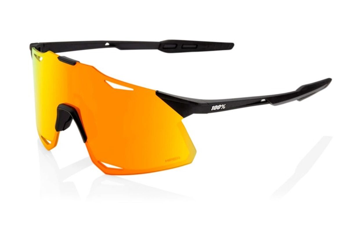 Gafas ciclismo 100% - HYPERCRAFT®- Matte Black HiPER® Red Multilayer Mirror Lens