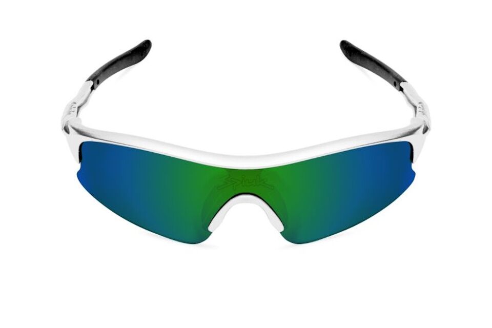 Gafas Infantil SPIUK Frisbee - Montura Blanca Lente Espejo Verde - Imagen 2