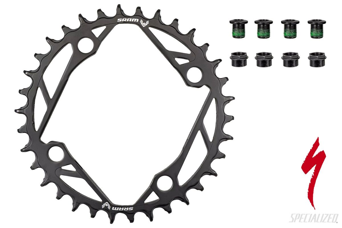 Plato original SRAM Eagle 34T de acero S211400009 para bicicletas Turbo, 104 BCD, 12 velocidades, incluye tornillos, recambio resistente al desgaste.