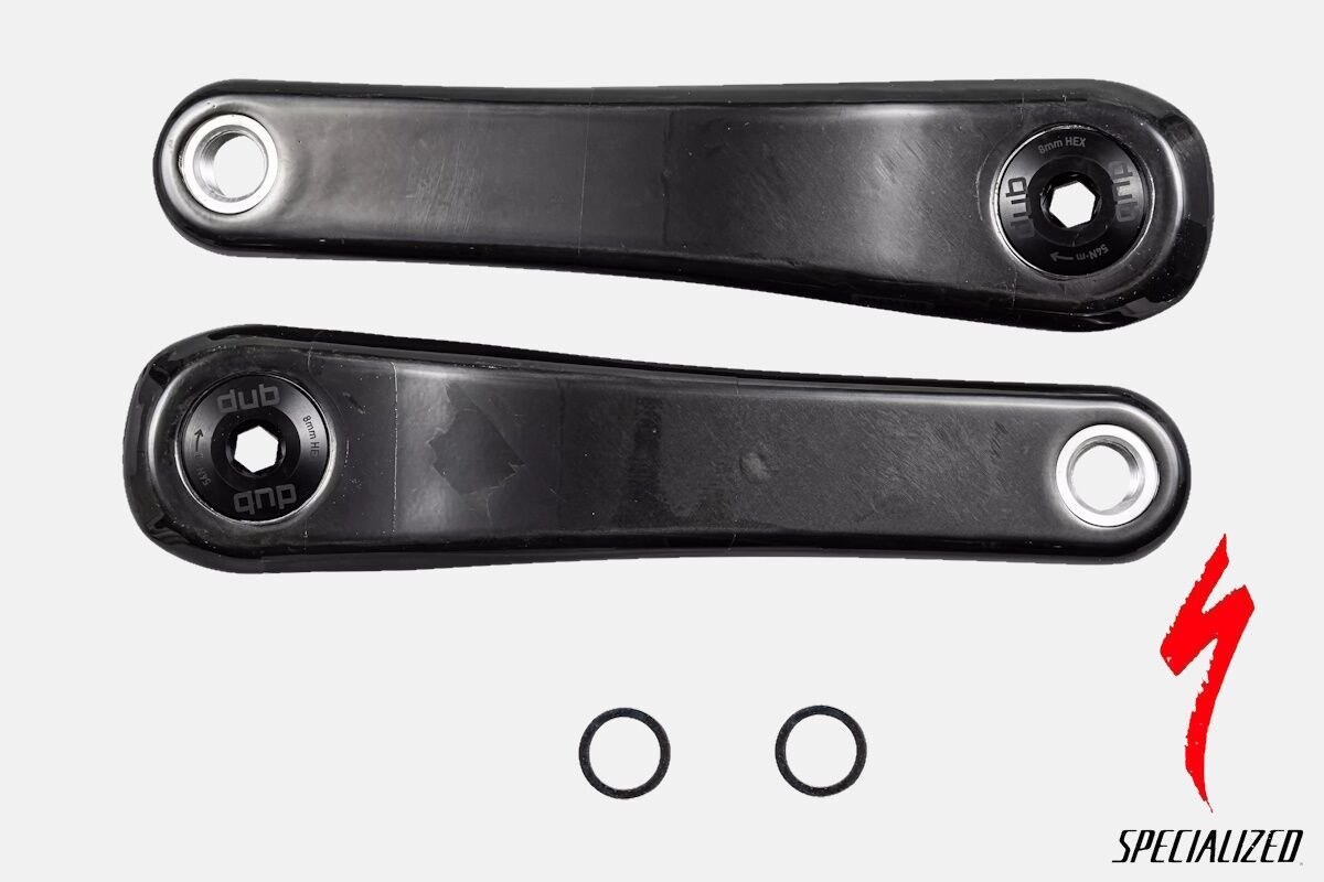 Juego de bielas original para Specialized Turbo Levo SL / Kenevo SL (SRAM DUB o Praxis M30), longitudes 165/170/175 mm, compatible con motores SL 1.1 y SL 1.2.