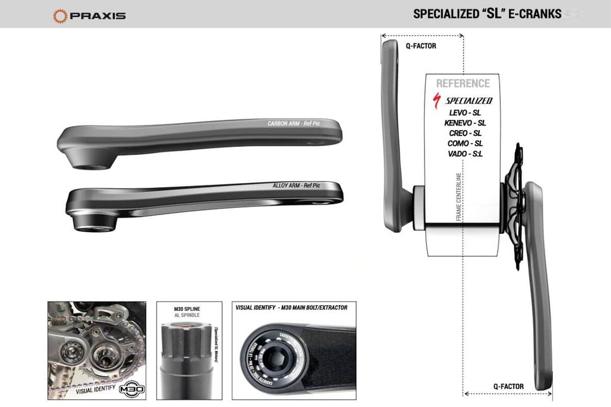 Juego de Bielas Turbo Levo SL / Kenevo SL Original (SL 1.2 DUB / SL 1.1 M30) 165/170/175 mm - Imagen 6