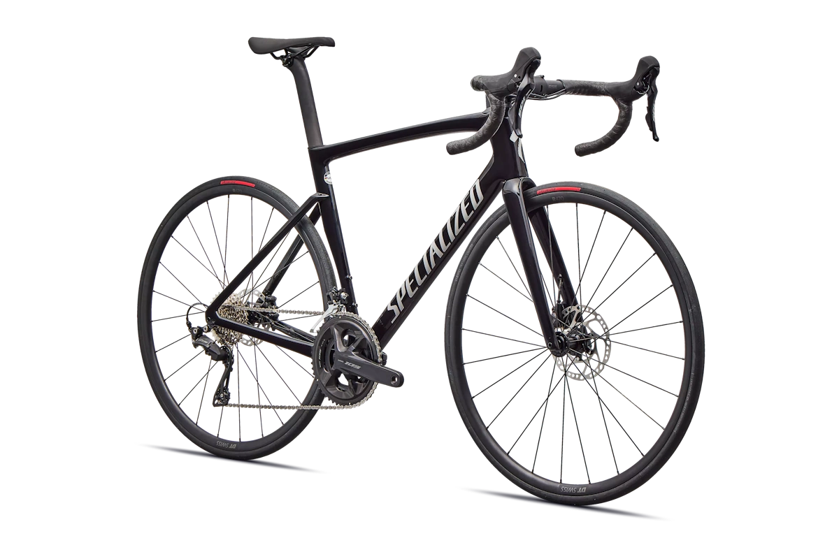 Tarmac SL7 Sport 2026 con cuadro FACT 9r Rider‑First, frenos hidráulicos Shimano 105 12v y ruedas DT Swiss R470 tubeless-ready