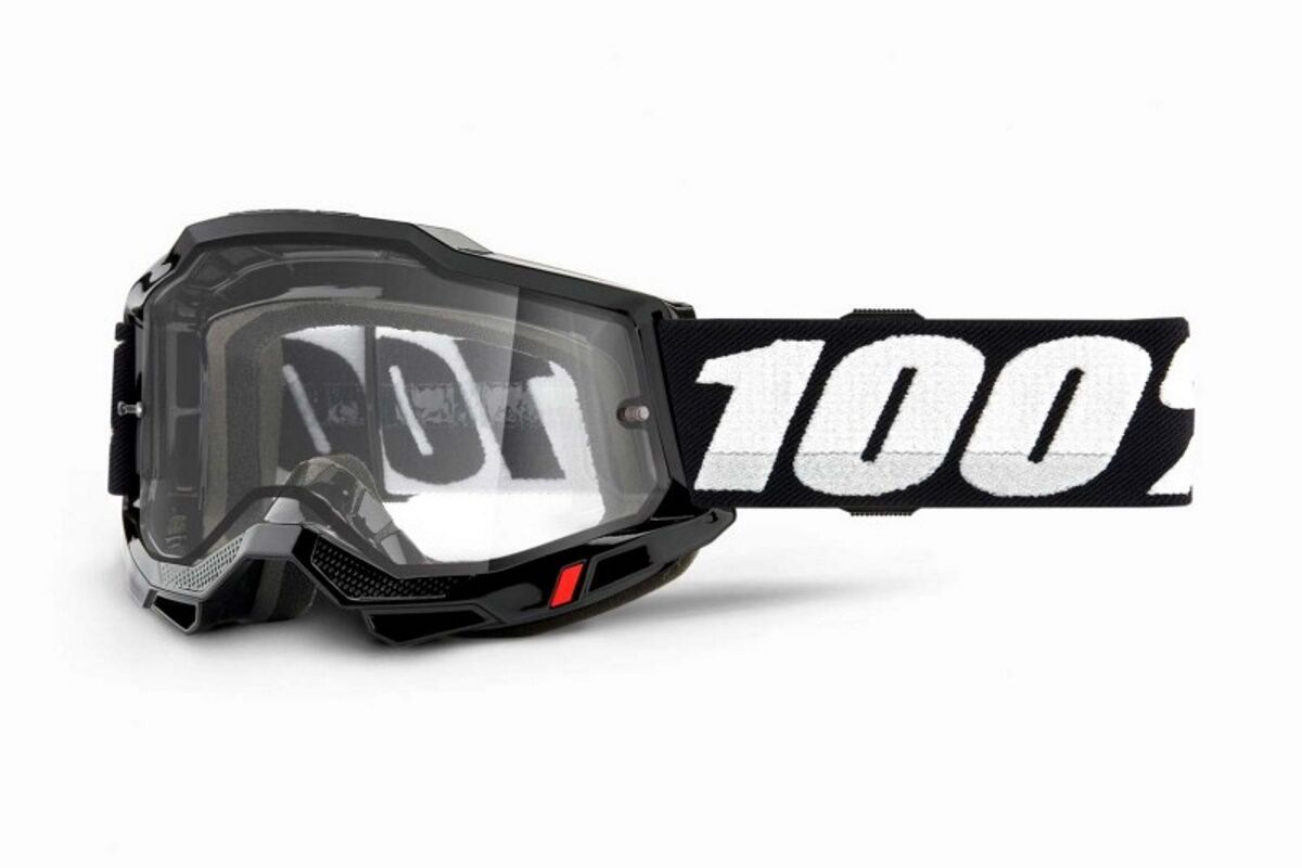 Gafas máscara 100% - ACCURI 2® Goggle - Enduro - Black - Clear Dual Lens