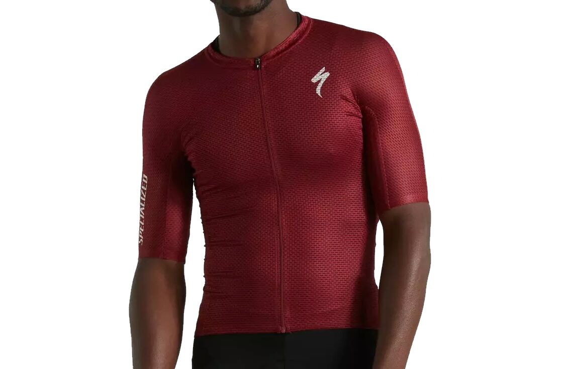 Maillot manga corta hombre SPECIALIZED - SL LIGTH SOLID - MAROON