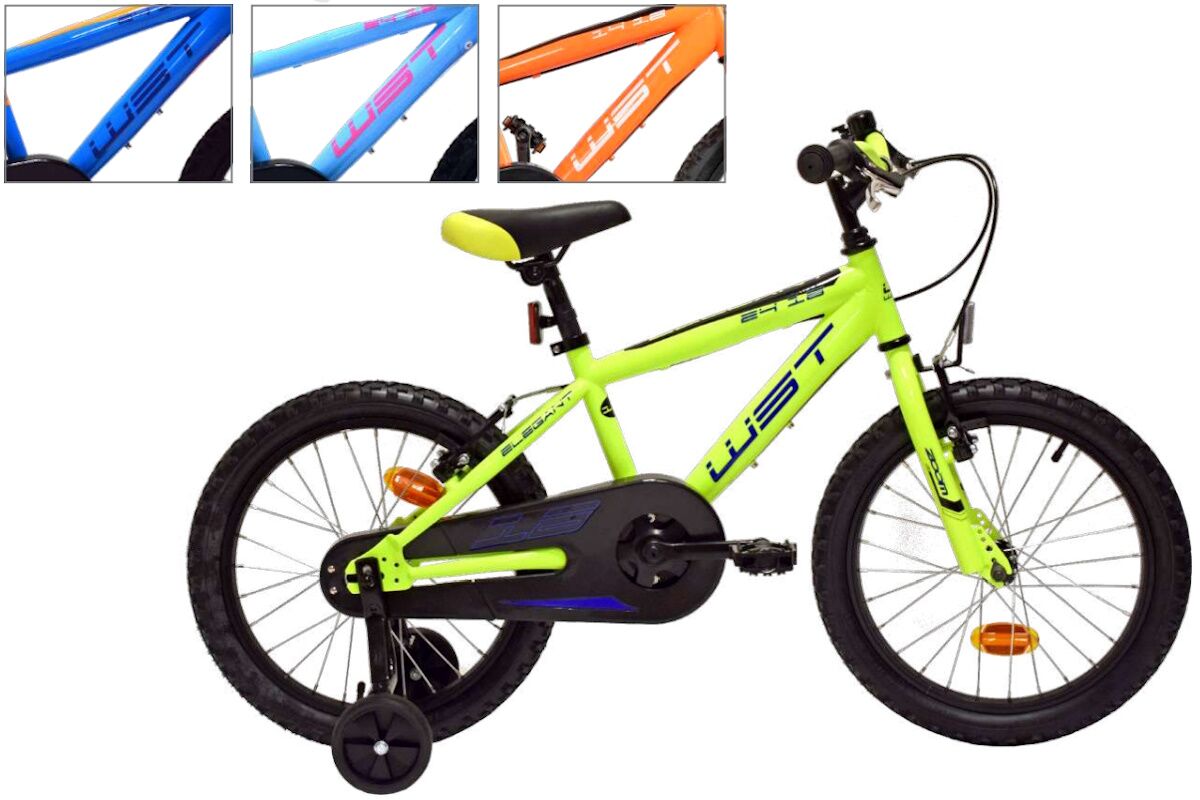Bicicleta niño 4 a 7 años - 18" - ruedines - WST