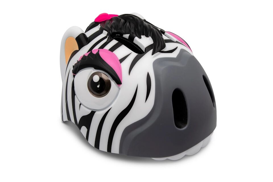 Casco Infantil ajustable 49-55cm Crazy Safety Cebra