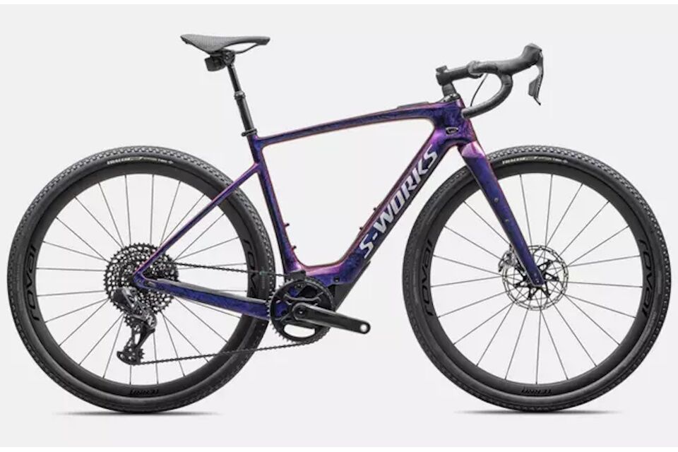 Specialized Turbo Creo 2 S-Works 2025 - Gloss Carbon / Red To Blue Pearl Strata / Satin Liquid Silver