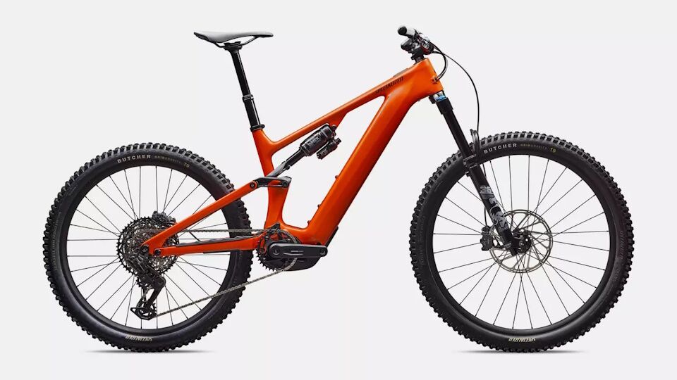 Specialized Turbo Levo 4 Comp Gloss Orange Tint Over Silver Dust / Dark Navy