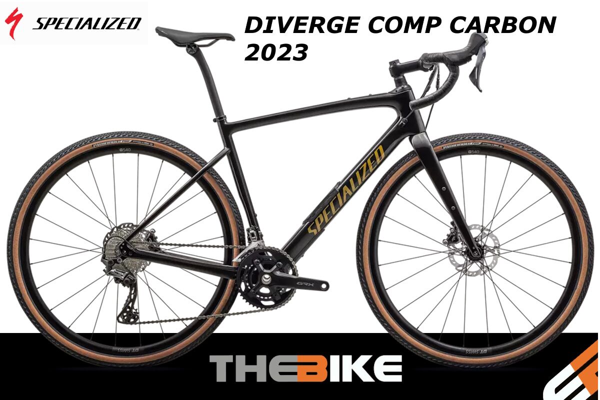 Specialized Diverge Comp Carbon 2023 - GLOSS OBSIDIAN/HARVEST GOLD METALLIC