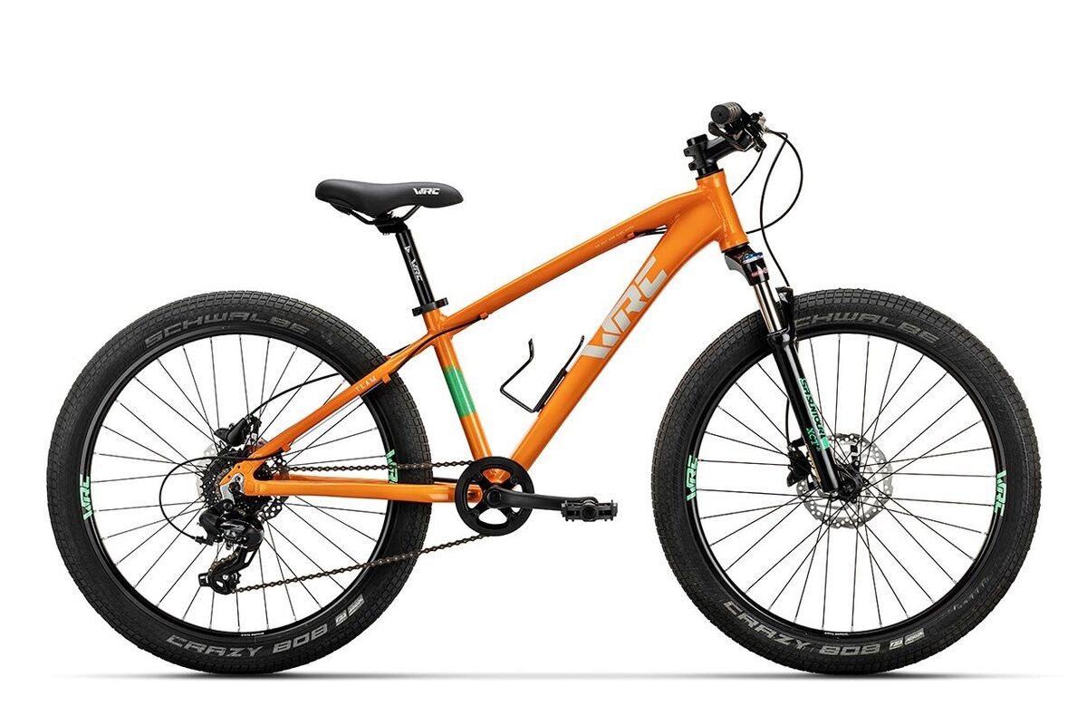 Bicicleta MTB niño 8 a 12 años - 24" - WRC TEAM DISC - ORANGE