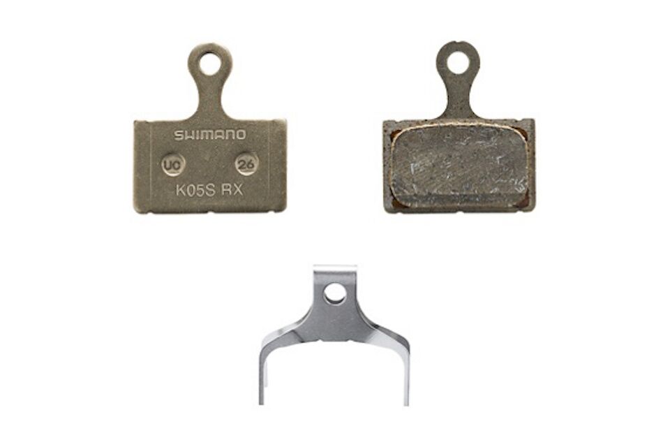 Pastillas de freno de resina Shimano K05S-RX y muelle - Imagen 2