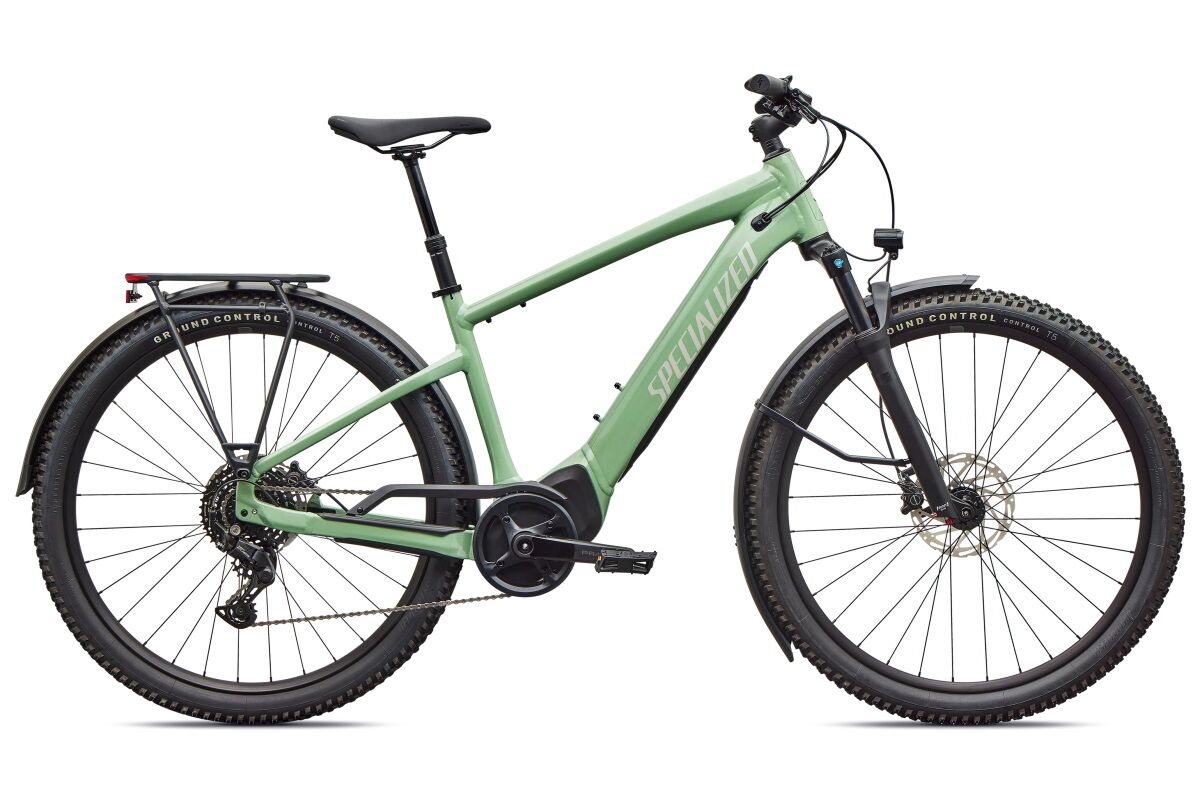 Bicicleta eléctrica Specialized Turbo Tero 4.0 NB KH, diseñada para cicloturismo y aventuras todoterreno. Barra baja para mayor comodidad, motor Turbo Full Power 2.0, batería de 710 Wh, y accesorios prácticos