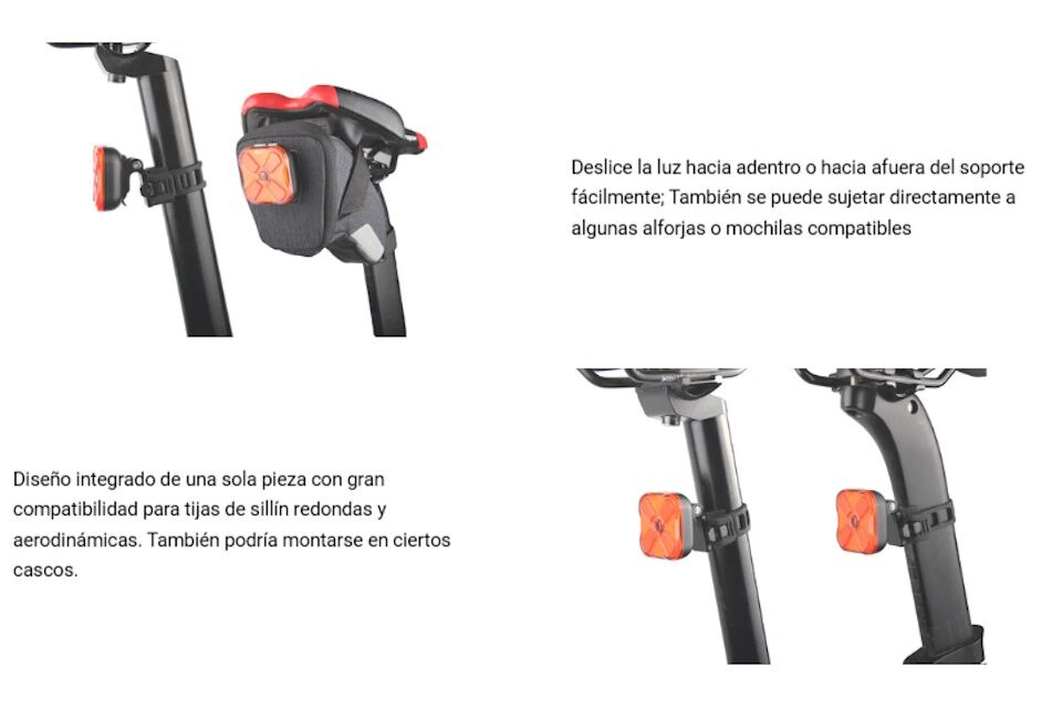 Luz de Freno y Piloto trasero Ravemen Cl06 50 Lúmenes - Imagen 3