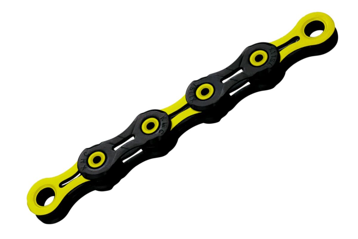 Cadena KMC 11V Super Light DLC NEGRO-AMARILLO 118P