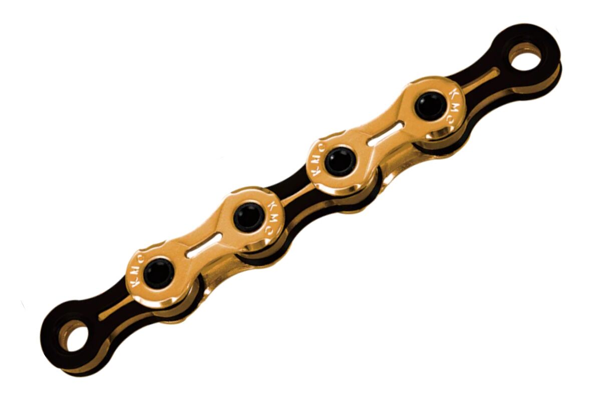 Cadena KMC 11V Super Light NEGRO-ORO 118P