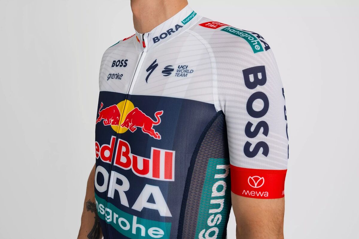 Maillot de manga corta Red Bull - BORA - hansgrohe 2025 para hombre | Aerodinámico, Compresivo y Estilo World Tour - Imagen 3